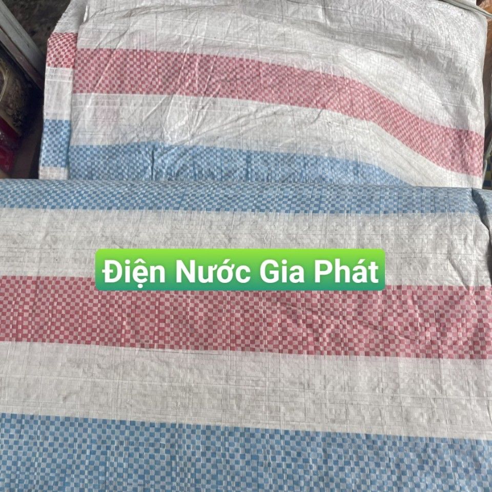 Bạt sọc Khổ 4m che nắng, mưa, che công trình . Nhiều kích thước