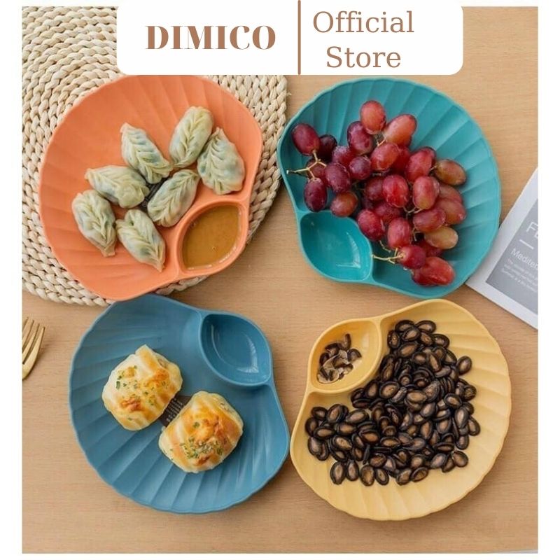 Set 4 đĩa vỏ xò dimico có ngăn đựng chấm tb555266