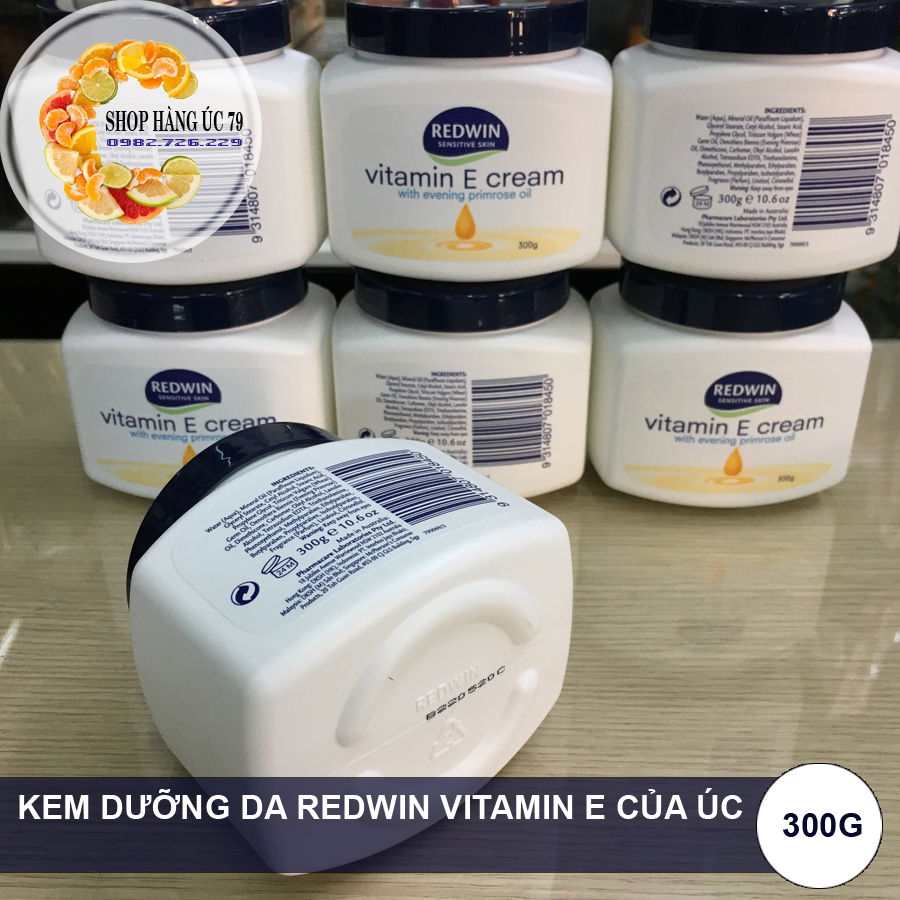 KEM DƯỠNG DA TOÀN THÂN - REDWIN VITAMIN E, 300g