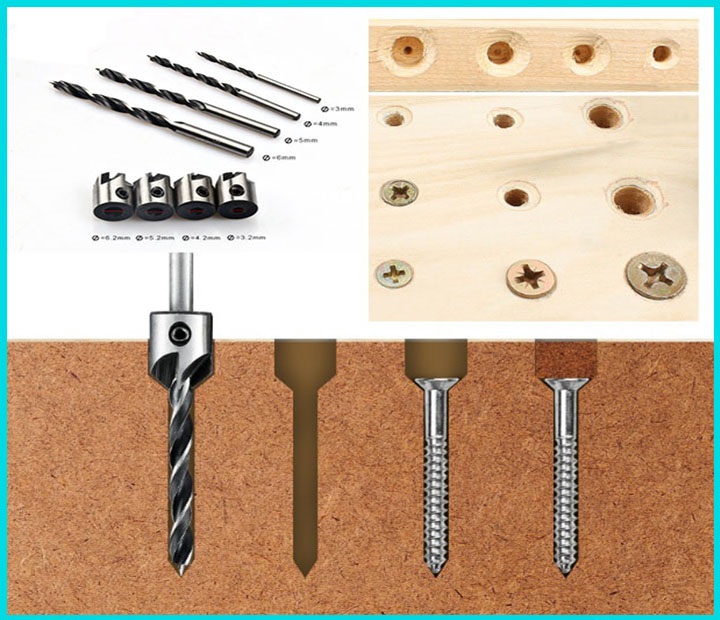 Bộ 7 mũi khoan gỗ doa lỗ vít