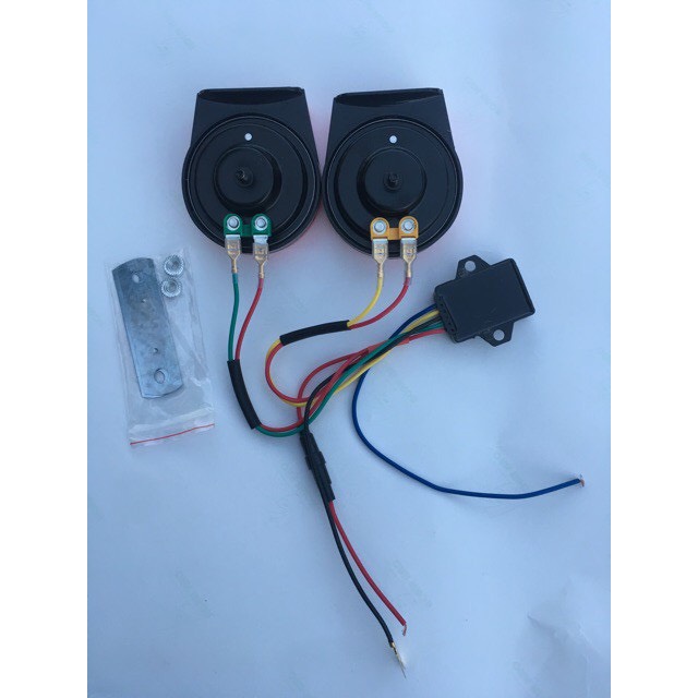 CÒI Ngân 8 Tiếng 12V Cho Xe Máy - ÔTô ( Gồm 2 Còi ÂM Thanh Cực Hay - Tặng Kèm Công Tắc )
