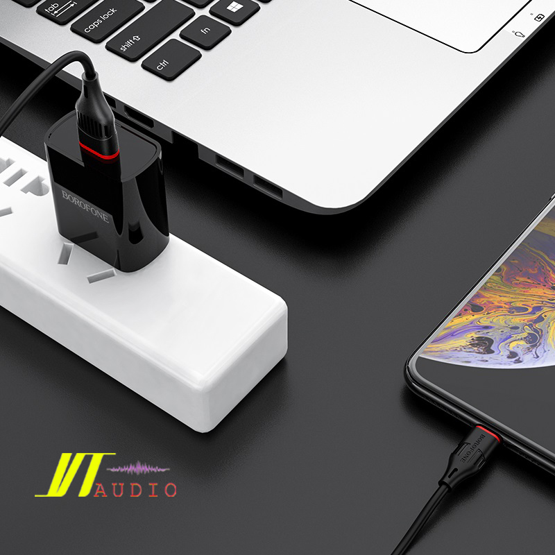Bộ Sạc Iphone. Bộ Sạc nhanh Borofone BA20 Lightning 2.1A
