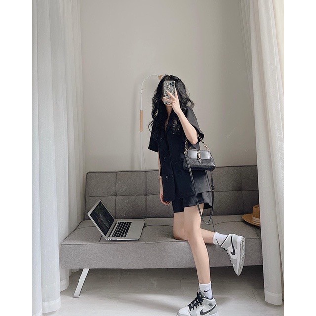 Set vest 4 cúc cộc tay Bigsize gọn dáng (60-90Kg) MS408