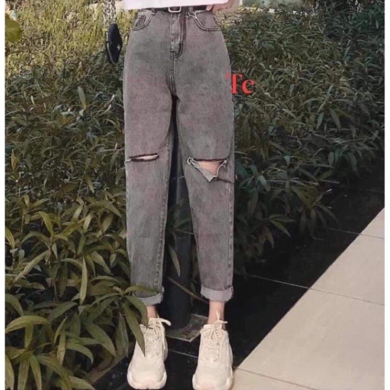 quần baggy bò khói