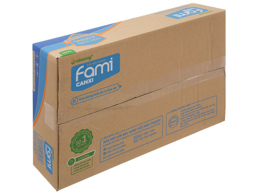 sữa đậu nành Fami Canxi (thùng 36 hộp 200ml)
