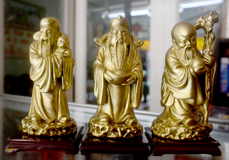 [HCM]Bộ tượng Tam Đa-Ba ông Phúc Lộc Thọ có đế cao 14cm-Nhiều mẫu