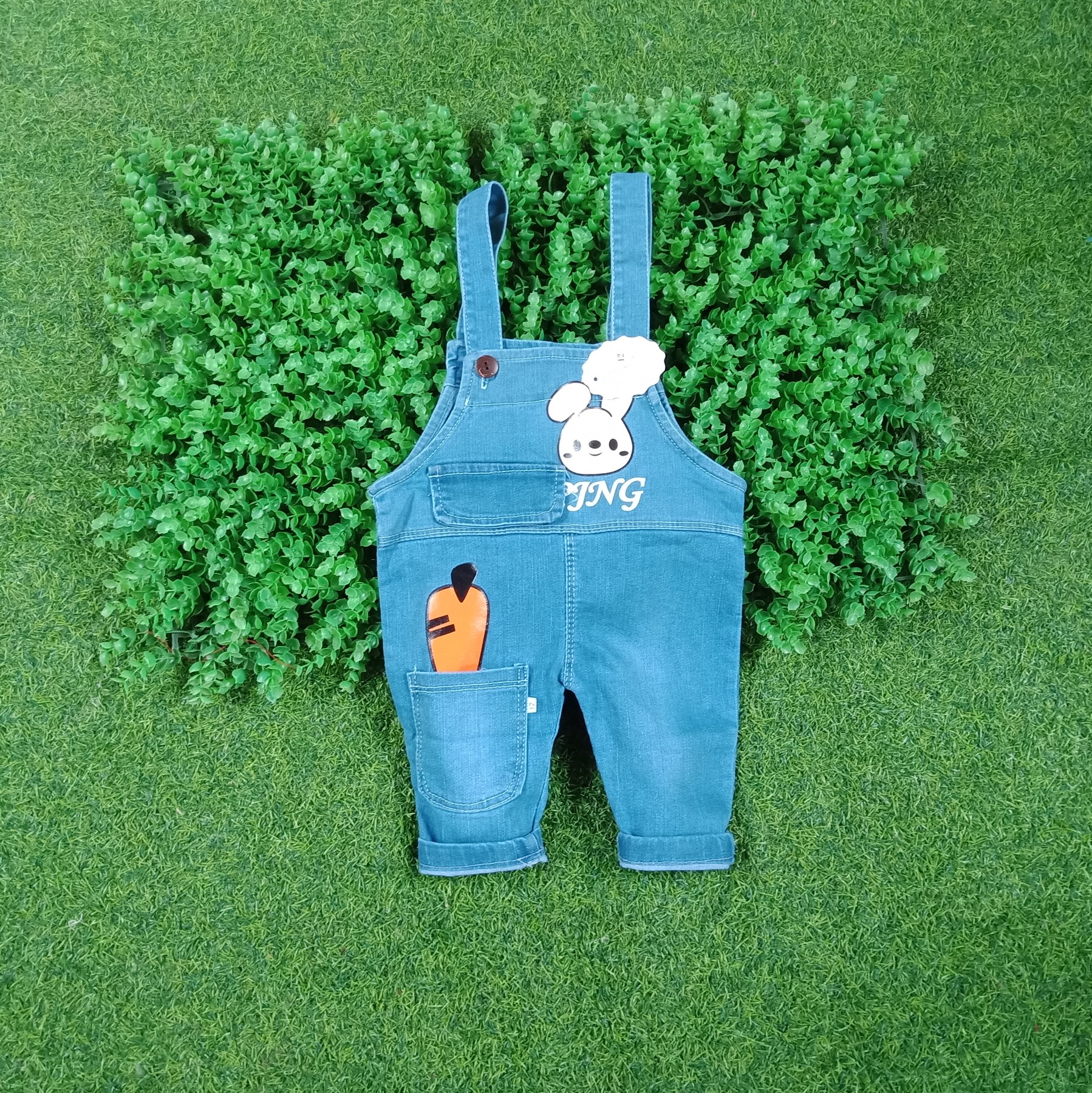 Yếm jean quần lỡ bé trai / gái