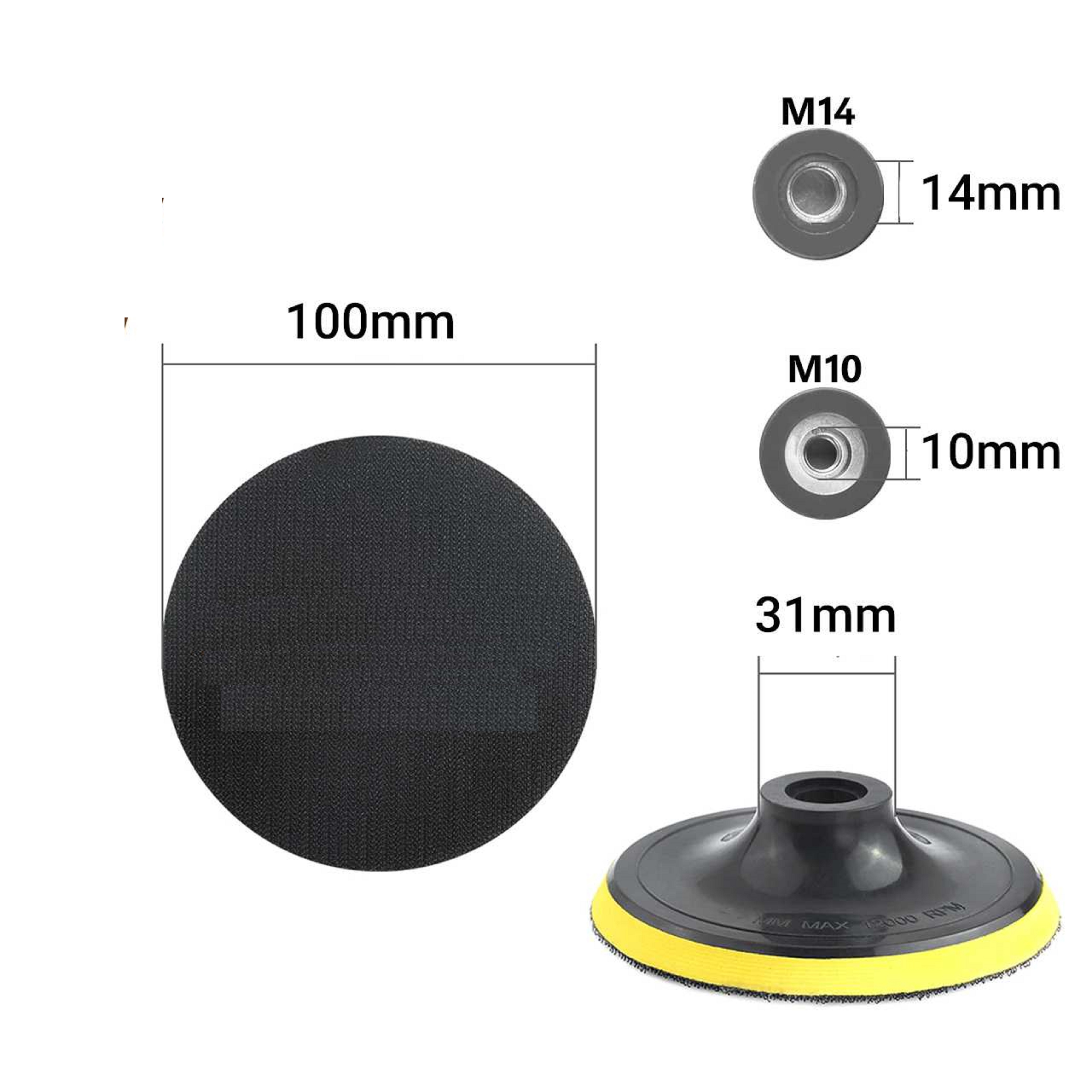 đế chà nhám  máy mài ( đường kính 100mm)