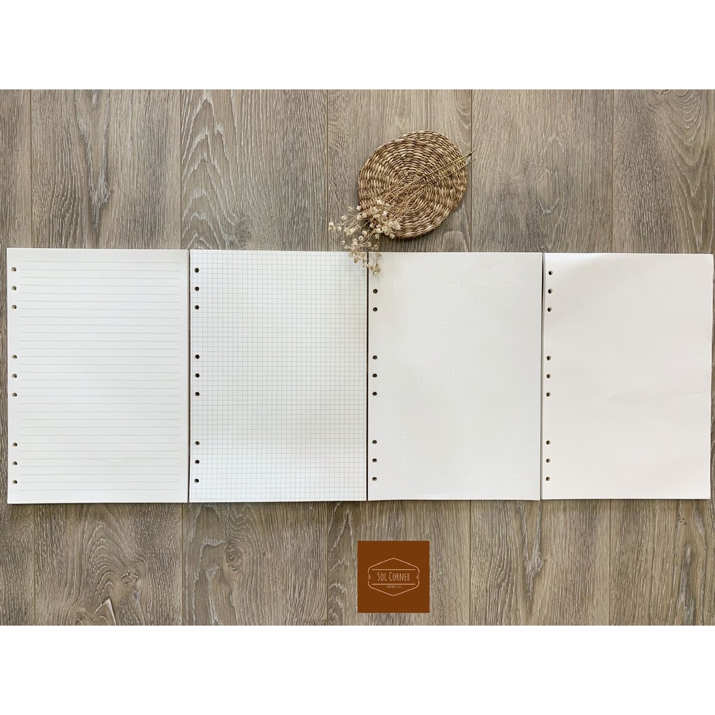 [HCM]Giấy ruột refill size B5 (9 lỗ) 40 tờ