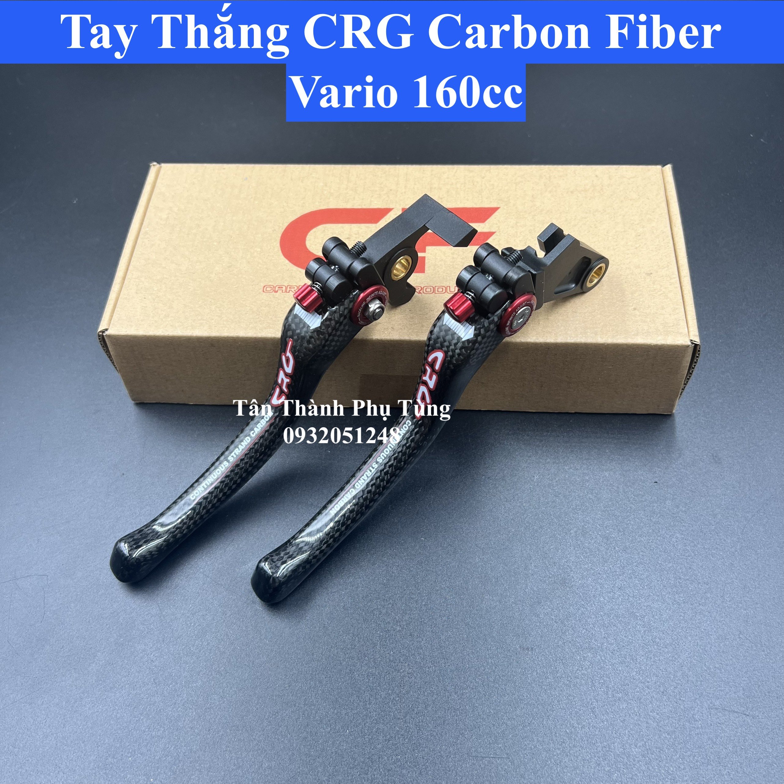 Tay thắng crg carbon fiber vario 160, pcx 160