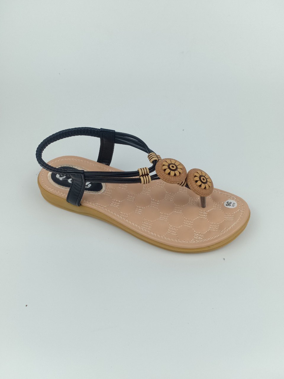 GIÀY SANDAL ĐẾ THẤP LÓT MỀM XỎ NGÓN CÓ HOA