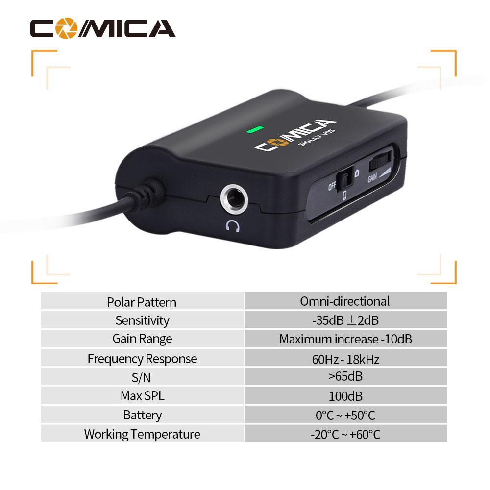 Comica CVM-SIG.LAV V05 - Micro gài áo cho điện thoại (6m)
