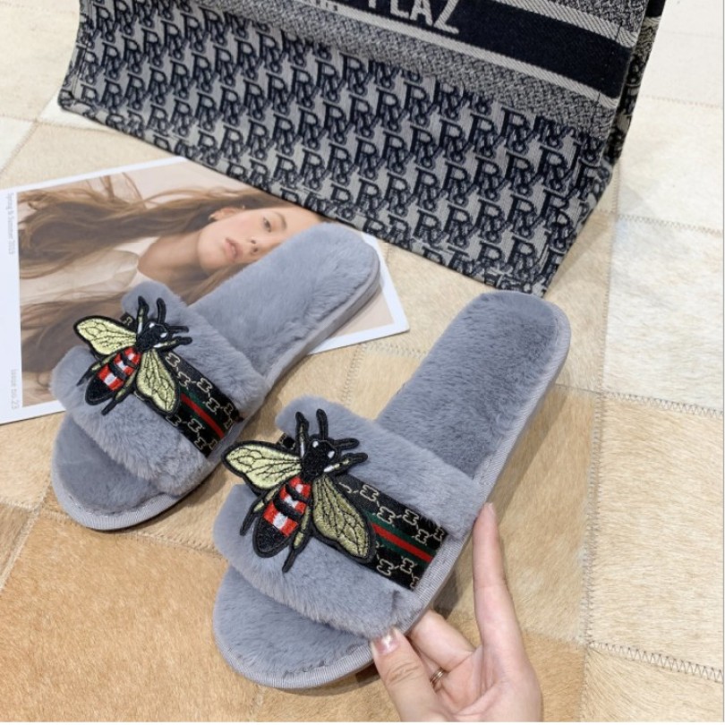Dép lông bươm bướm thu đông cực xinh MSPDL10 Giayxinhstore, thiết kế thời trang, sang trọng, đường may tỉ mỉ chắc chắn, dễ kết hợp với các trang phục khác giá rẻ