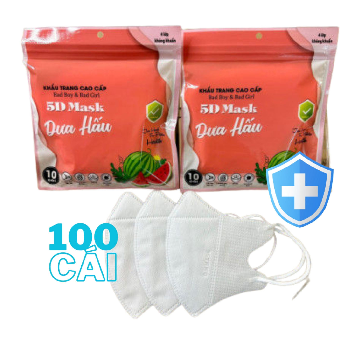 COMBO 100 Khẩu Trang 5D SEIKO + THỊNH PHÁT Người Lớn