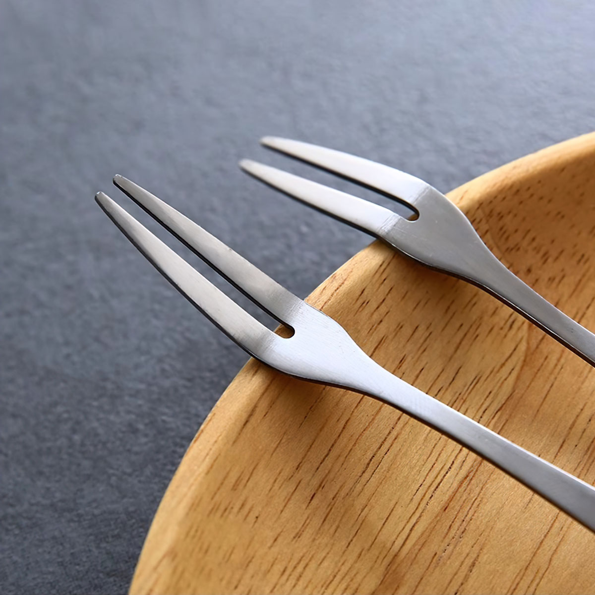 High Quality Stainless Steel Fork Head Type 2 Teeth, 1 Tooth Fruit Fork