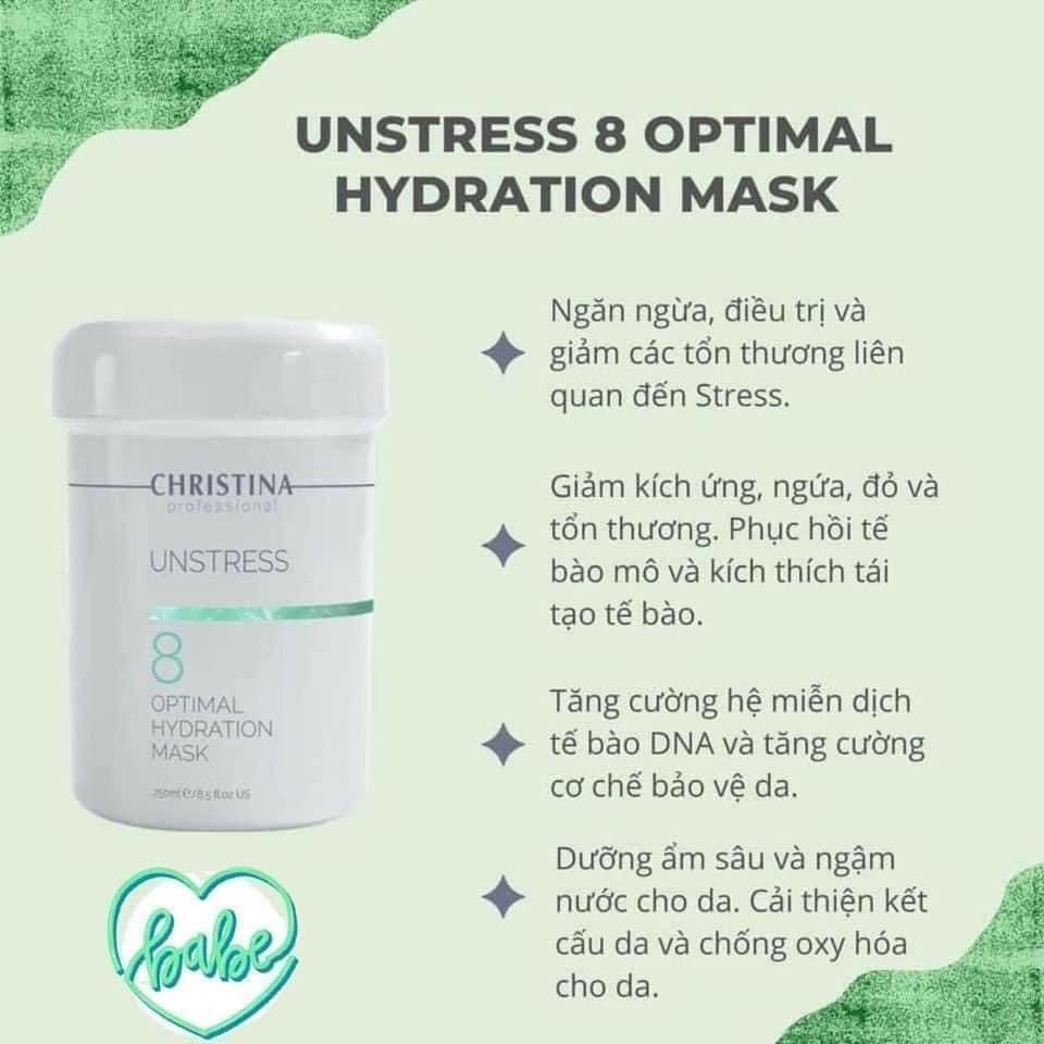 [GIẢM 5% ĐƠN 129K]Mặt nạ phục hồi Christina Unstress 8 Optimal Hydration Mask