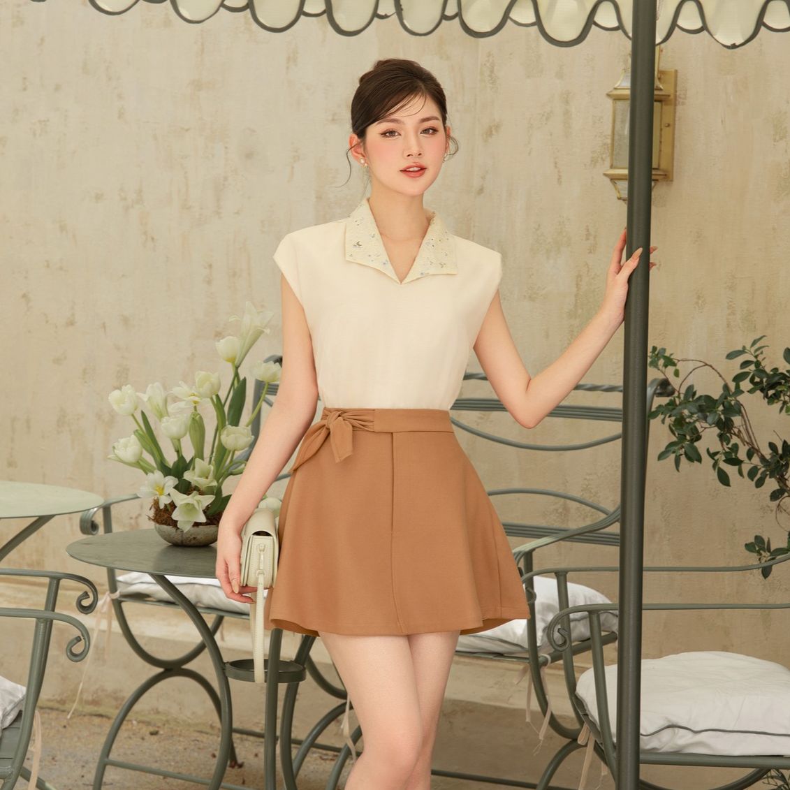 Voucher siêu sale 15% OLV - Chân váy Arancia Skirt
