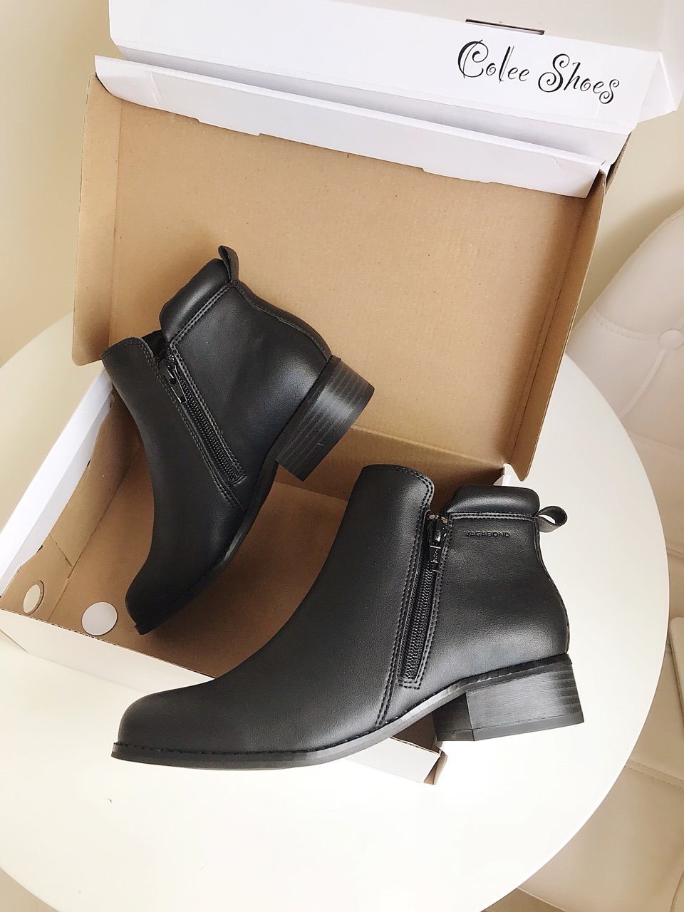 Boot nữ cổ thấp Colee gót cao 3cm