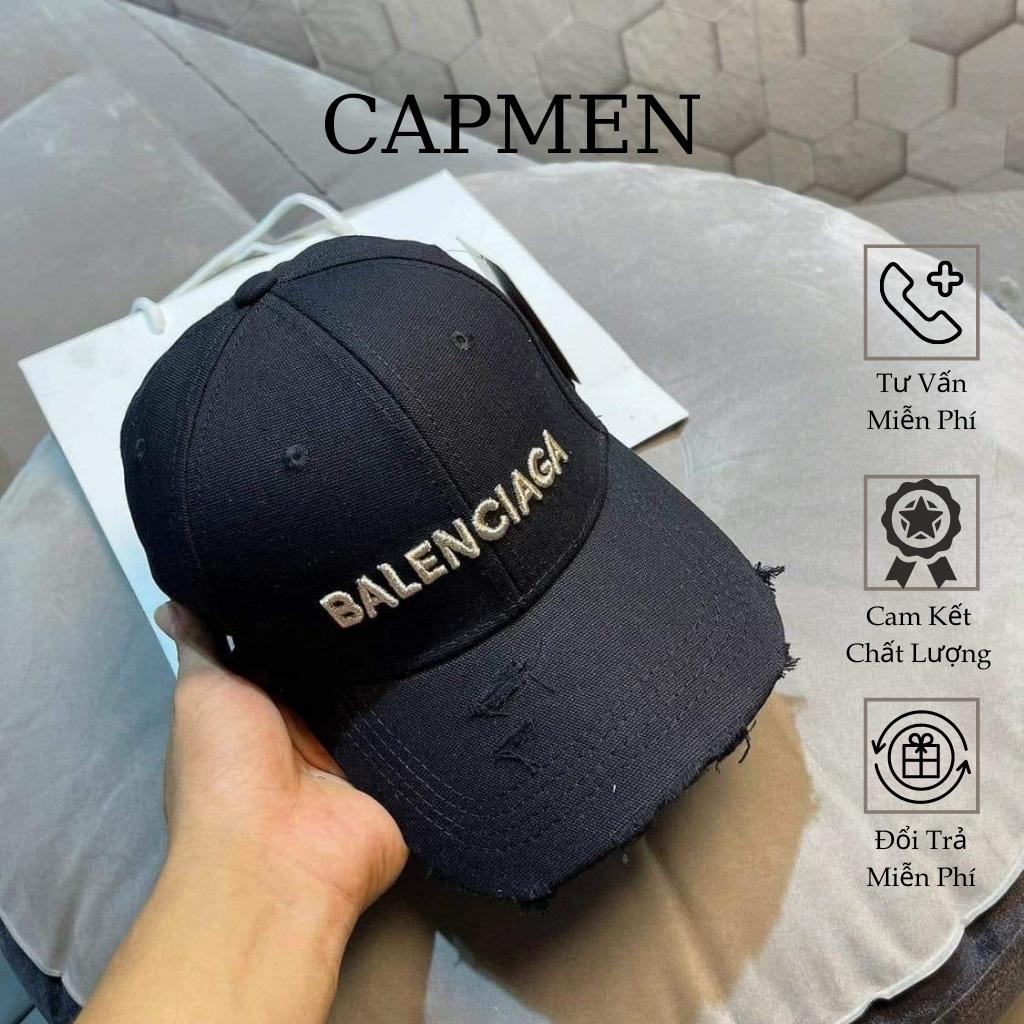 MŨ LƯỠI TRAI BALENCIAGA Logoembroidered cotton cap