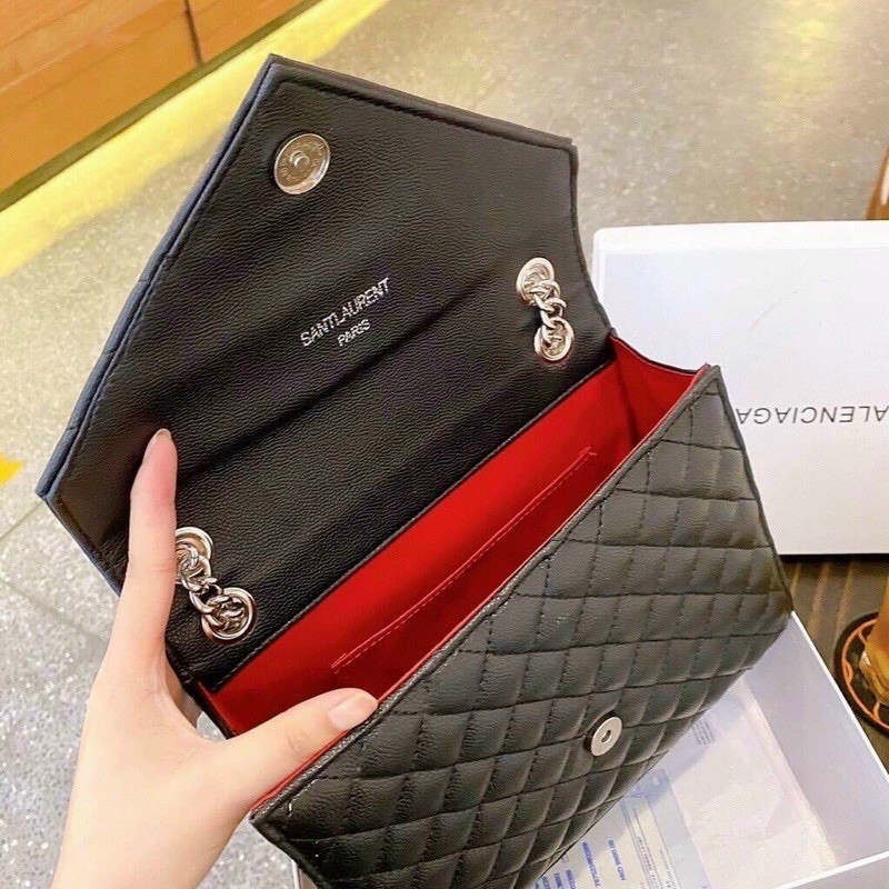 Túi Đeo Chéo  Y.S.L Tag Bạc Thời Trang Hót Mã ( YSB125 )