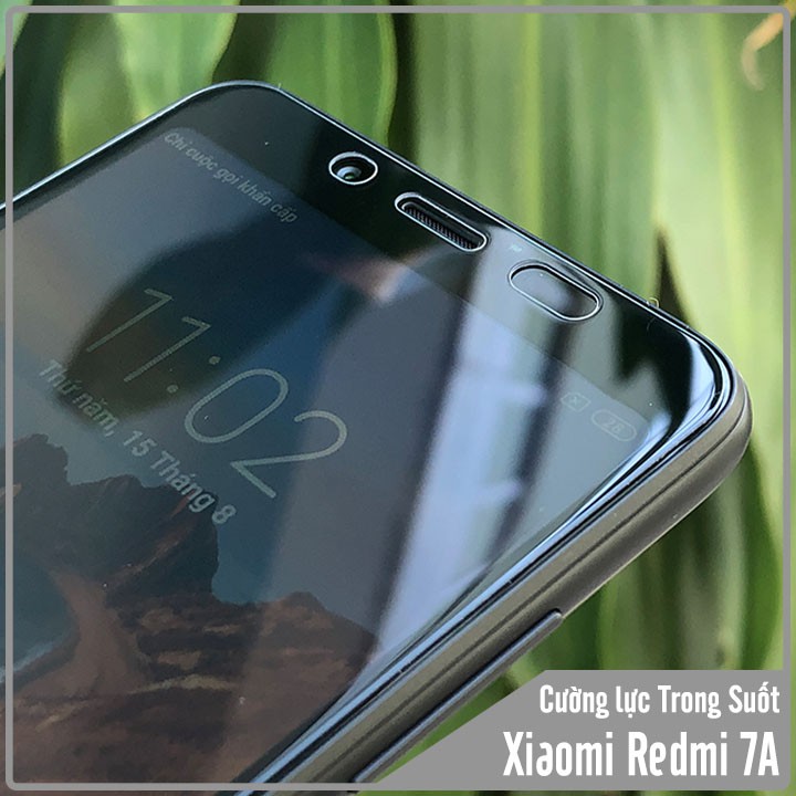 Cường lực trong suốt Xiaomi Redmi 7a ( Tặng keo chống hở mép )