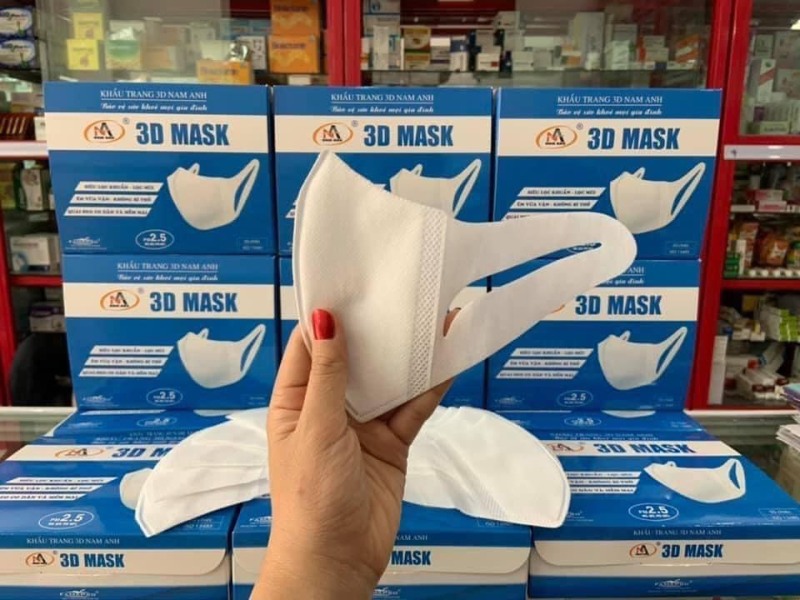 Giá bán Hộp 50c khẩu trang 3D Mask Nam Anh - hàng chính hãng