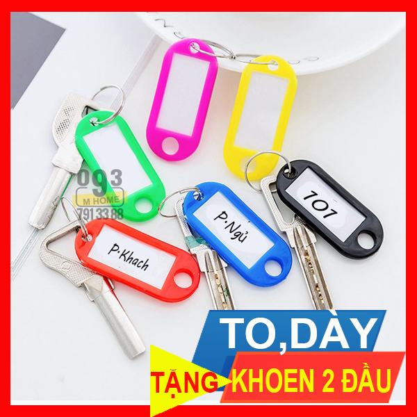 Combo 20 pcs KeyChain,Key Card,Key Ring ID,Tags Name Card,KeyChain Luggage Travel