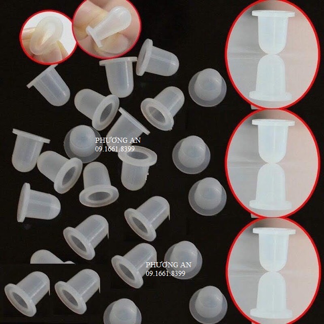 Chum silicon, chum nhựa đựng mực (~100 chiếc)