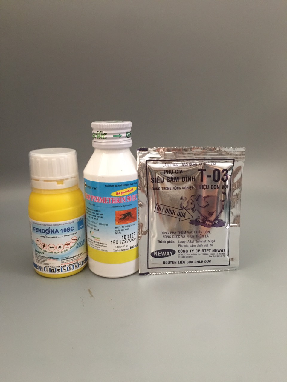 Combo thuốc diệt muỗi hiệu quả cao (1 chai Map 100ml + 1 chai Fendona 50ml + 1 gói bám dính)