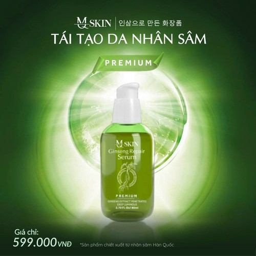 Serum Tinh Chất Nhân SâmTái Tạo Da Cao Cấp MQSKIN 80ML ( Mẫu Mới )