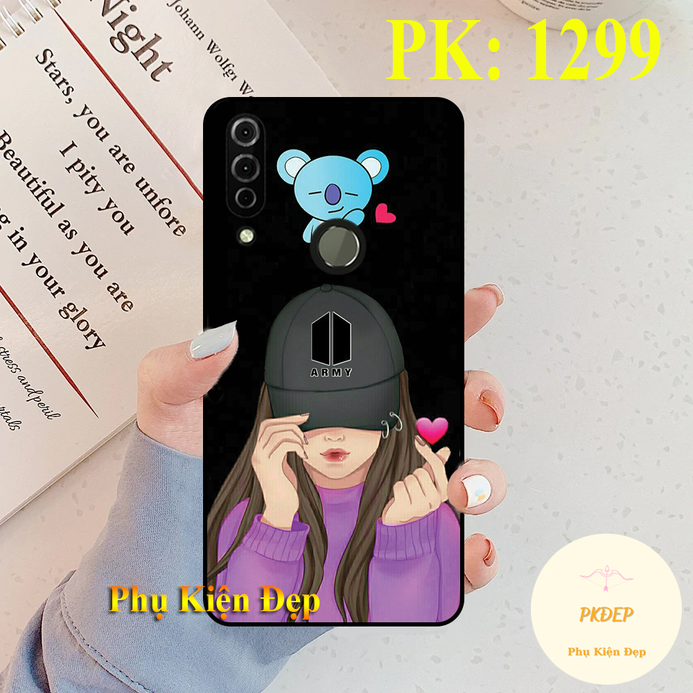 [HCM]Ốp lưng Vsmart Joy 3 dẻo đen in hình cô gái thả thính
