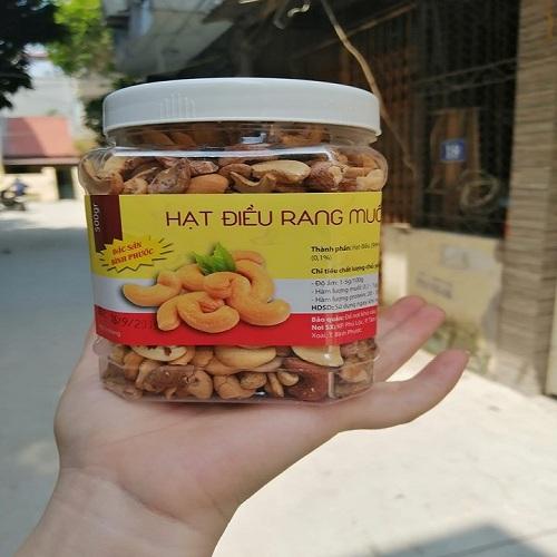 Hạt điều sạch rang muối 1kg (Gồm 2 hộp) loại vỡ