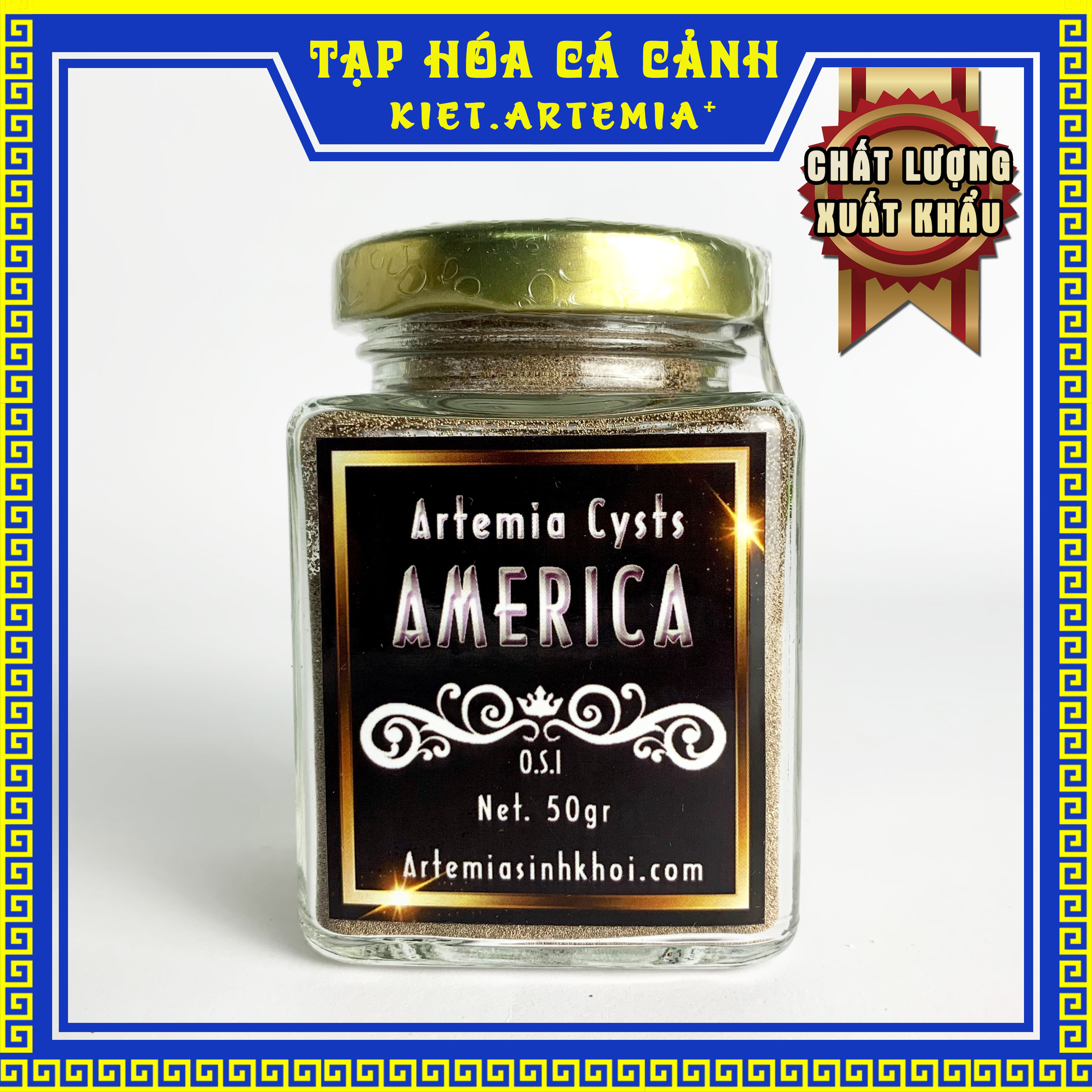 Artemia Mỹ, thức ăn cho cá Betta, Guppy - Trứng Artemia Mỹ tỉ lệ nở cao