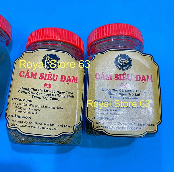 Cám Siêu Đạm Cao Cấp PL1, PL2, PL3, PL4 thức ăn Dành Cho Cá Cảnh (Hủ 50gram)