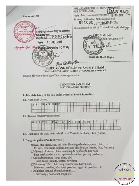 kem duong ban ngay White face premium