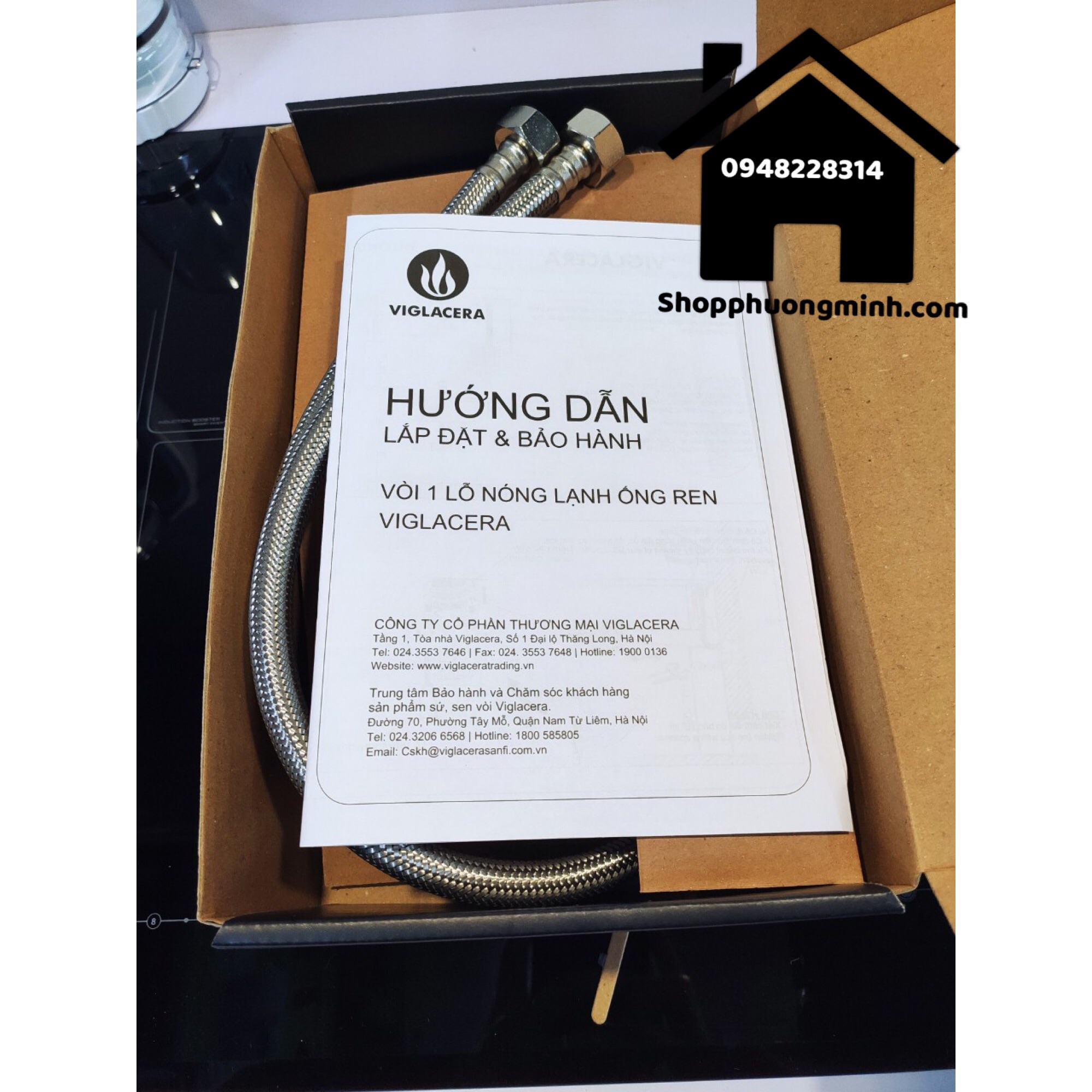 Vòi lavabo 1 lỗ nóng lạnh Viglacera