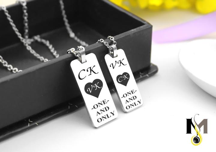 Dây chuyền Inox cặp đôi CK - VK One And Only