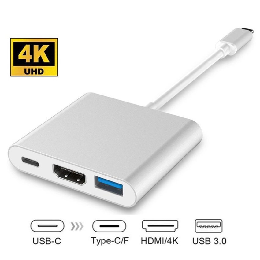 Cáp chuyển USB Type C sang HDMI và USB 3.0 cao cấp