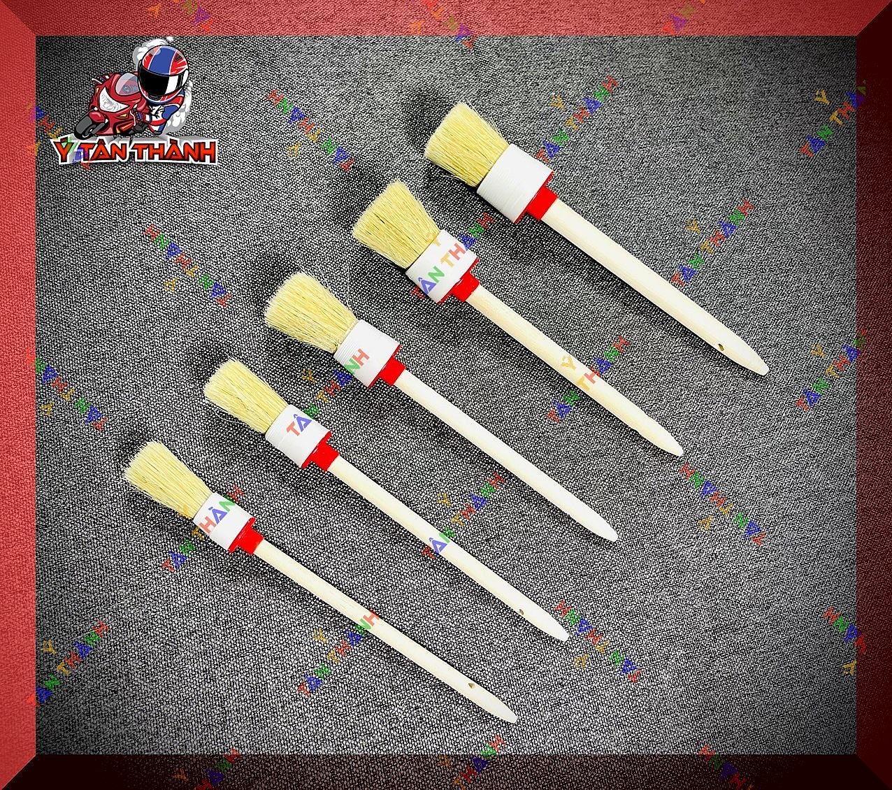 Bộ 5 cọ lông heo rửa xe máy đa năng ms10