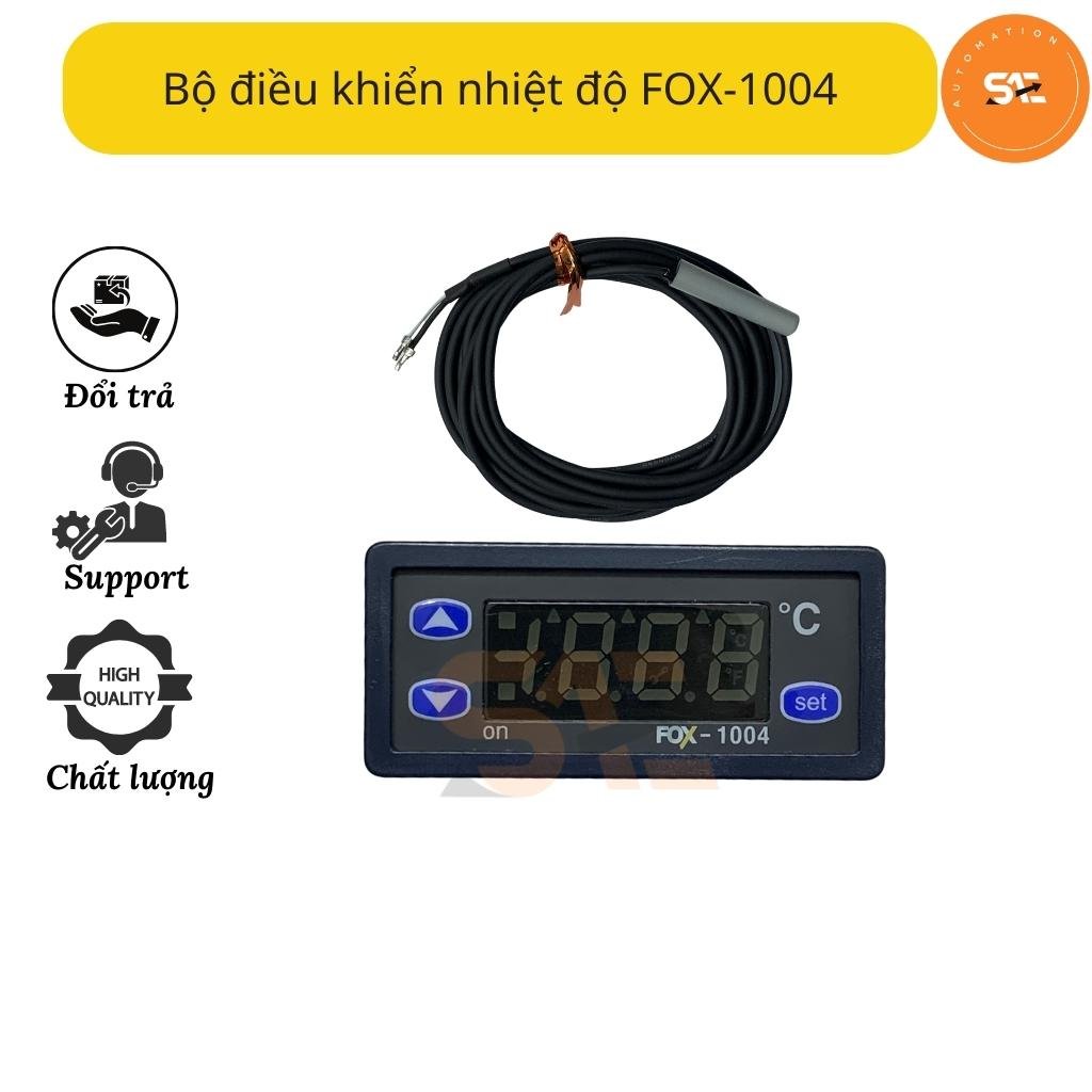 Bộ điều khiển nhiệt độ fox-d1004 conotec 2 out relay , đồng hồ điều khiển nhiệt độ fox-d1004 dải đo -40 ~ 90℃