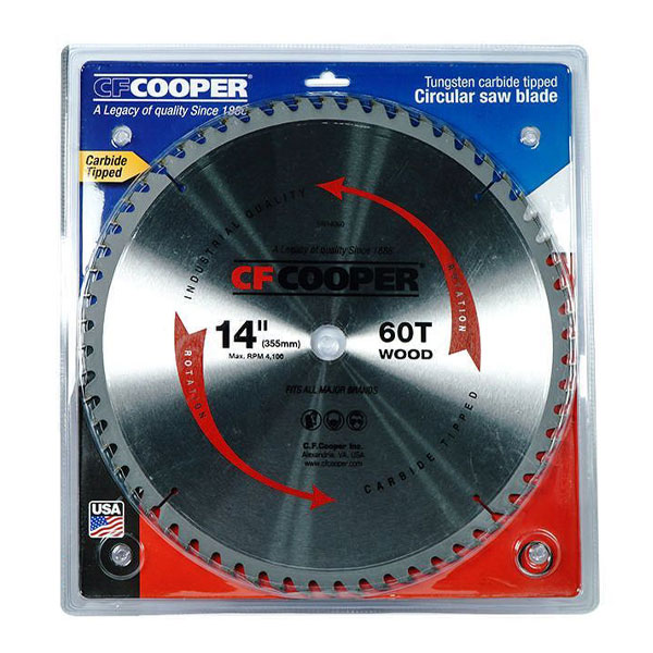 [HCM]Lưỡi cưa gỗ CF cooper 355mm x 60T SW14060