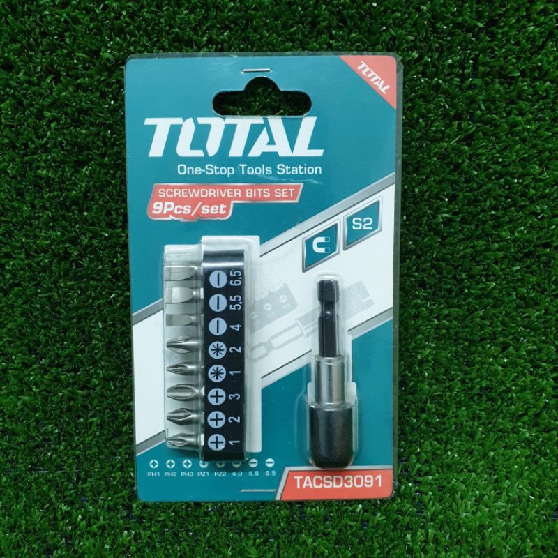 Bộ 9 đầu tua vít TACSD3091 TOTAL