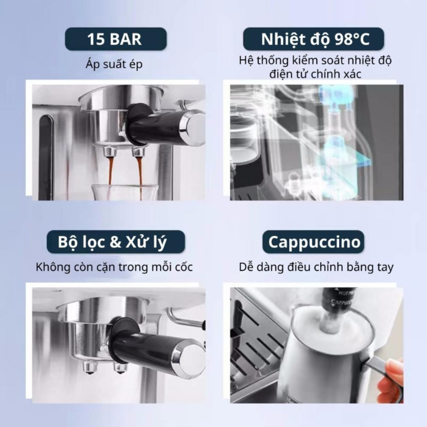Máy pha cà phê Espresso Delonghi ECP35.31 - Hàng Nhập Khẩu (Bảo hành 12 tháng)