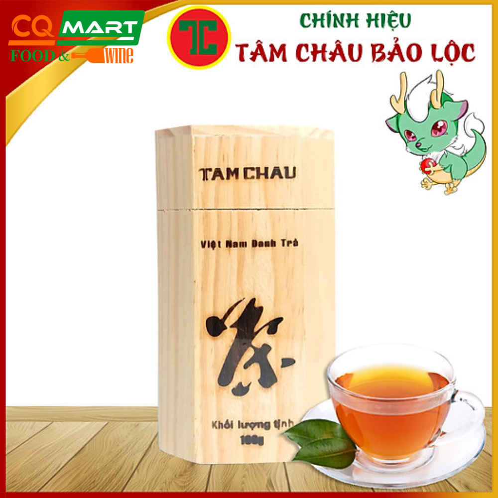 Trà Lài Hộp gỗ Tâm Châu 100g