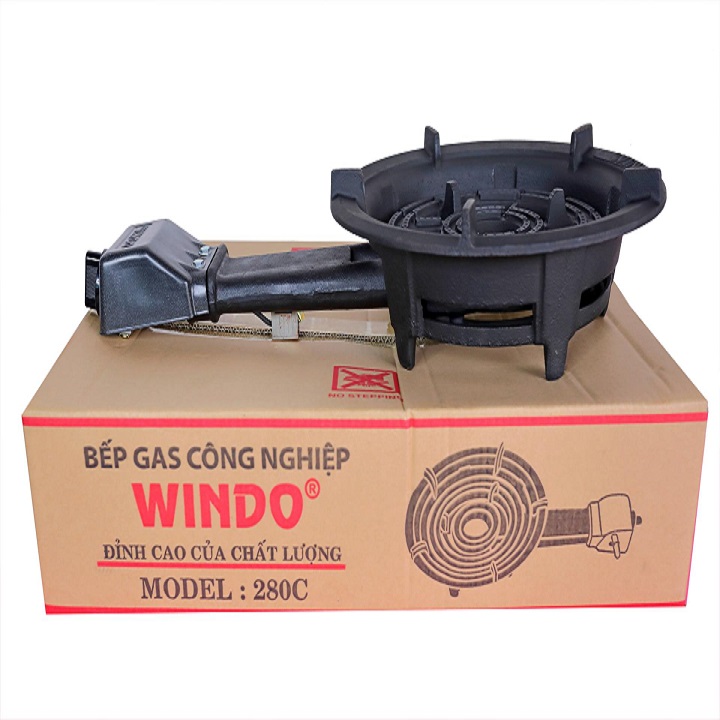 Combo bếp gas công nghiệp hẩm windo 280 + tặng bô van dây