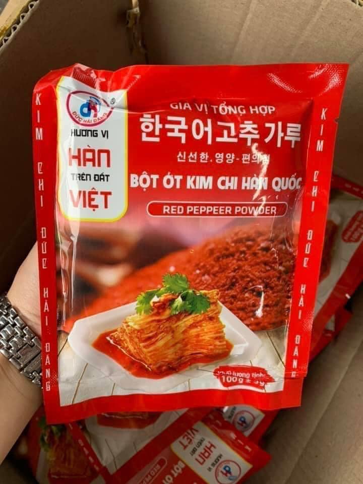Bột ớt kim chi chuẩn vị Hàn Quốc gói 100g