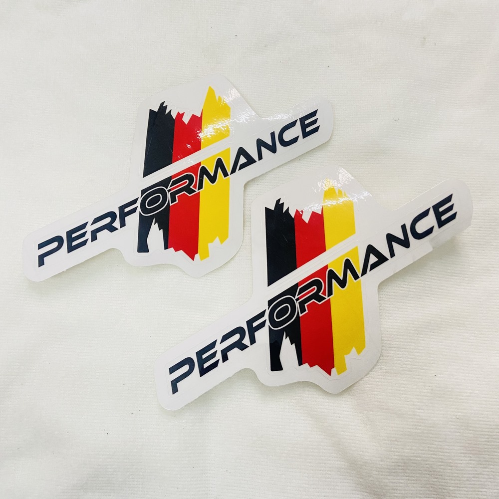 [HCM][QUÁ ĐỘC] TEM LOGO DẺO PERFORMANCE DÁN TRANG TRÍ XELAPTOP CAO CẤP (2 BÊN MÀU ĐỎ VÀNG)