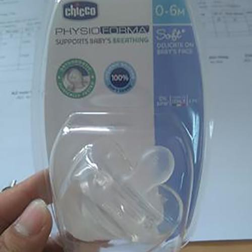 Ty ngậm silicon physio soft trắng 0m+/ 6m+/ 16m+ chicco