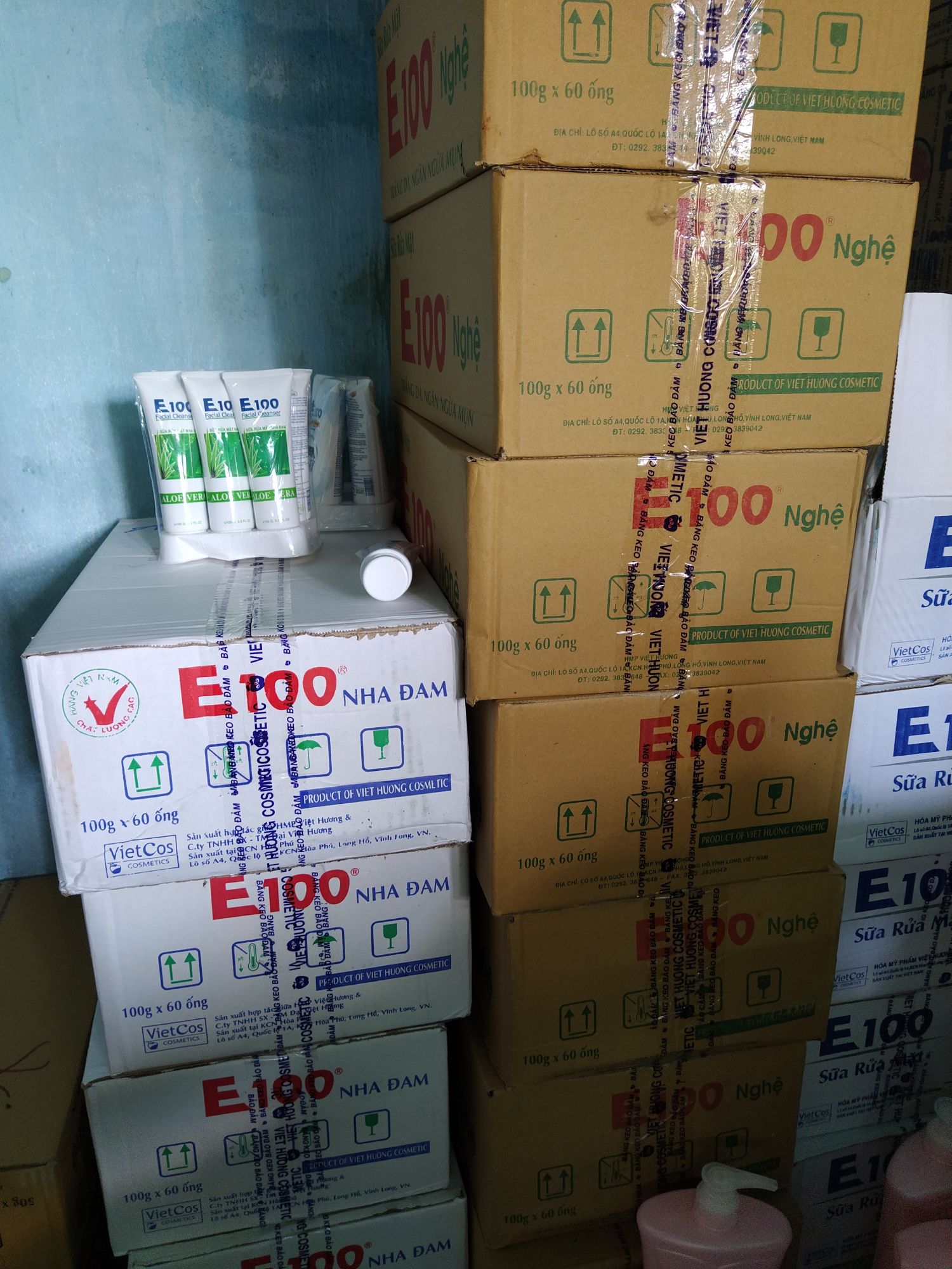 Combo 2 tuýp Sữa Rửa mặt E100 Dưa leo loại 100g
