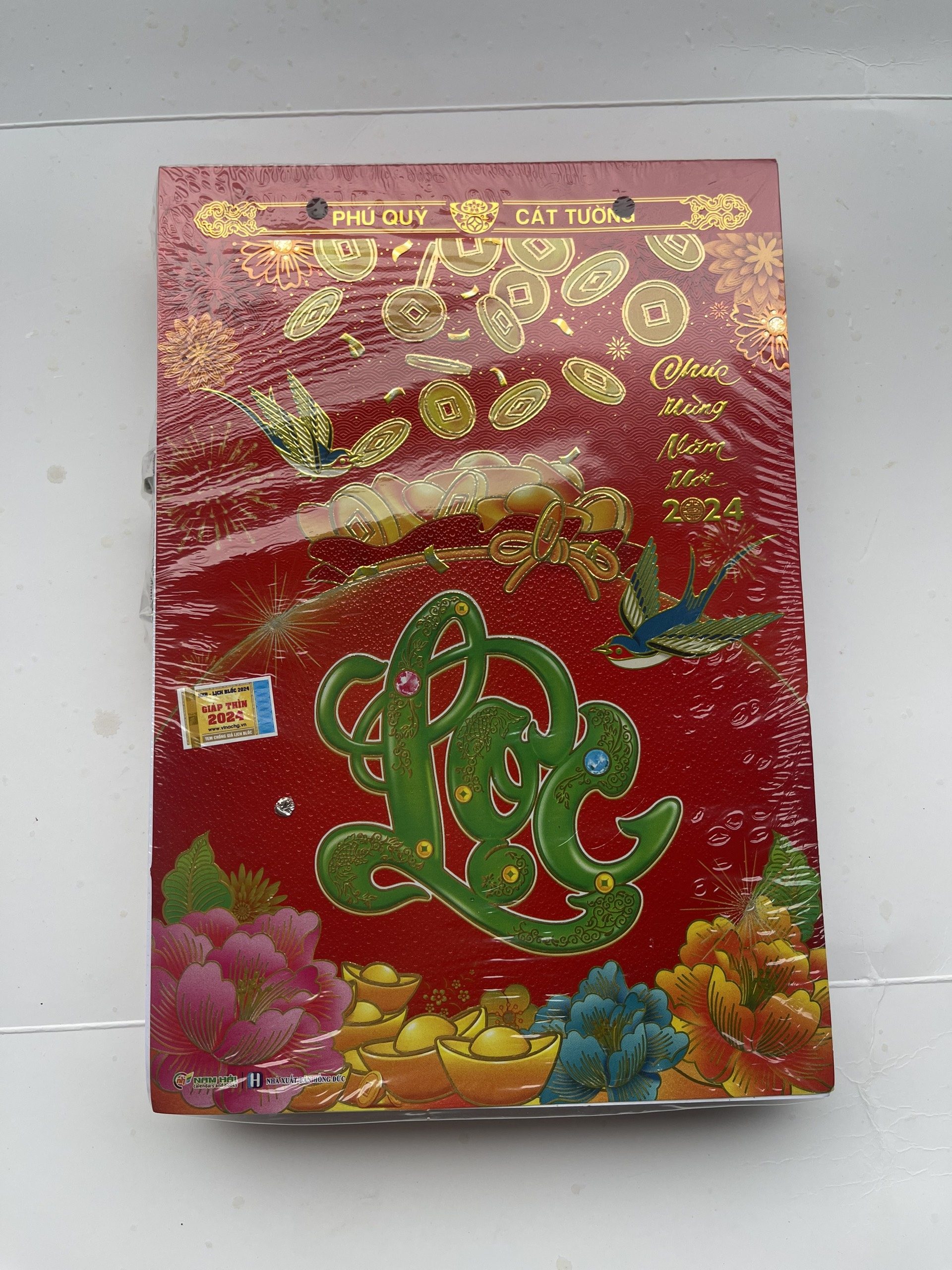 Lịch BLOC 2024 Giáp Thìn Nam Hải 14x20.5cm Đẹp